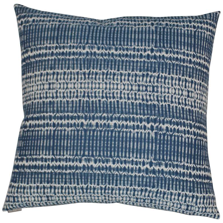 Billie Blue 24&quot; Square Decorative Throw Pillow