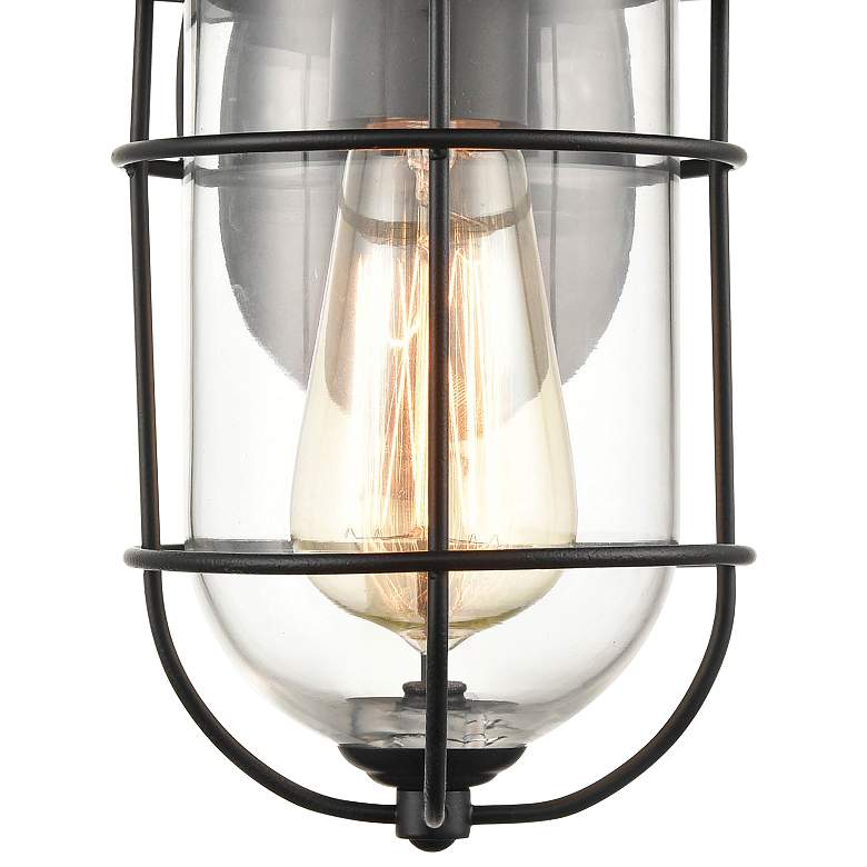 Image 2 Billups 11" High Powder-Coated Black Outdoor Wall Light more views