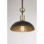 5_Biloxi 10 3/4" Wide Coal and Antique Brass Mini Pendant more views