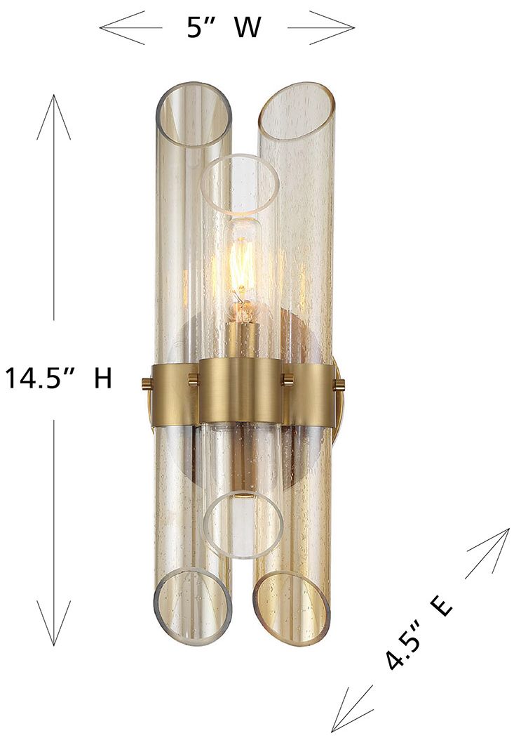 Image 6 Biltmore 1-Light Wall Sconce in Warm Brass more views
