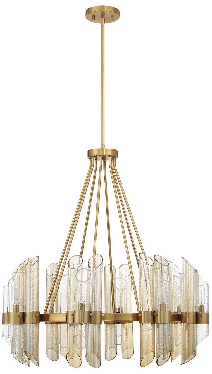 Image 2 Biltmore 8-Light Chandelier in Warm Brass more views