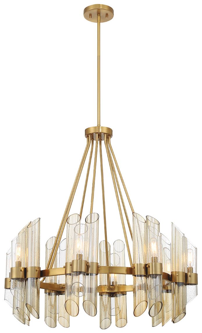 Image 3 Biltmore 8-Light Chandelier in Warm Brass more views