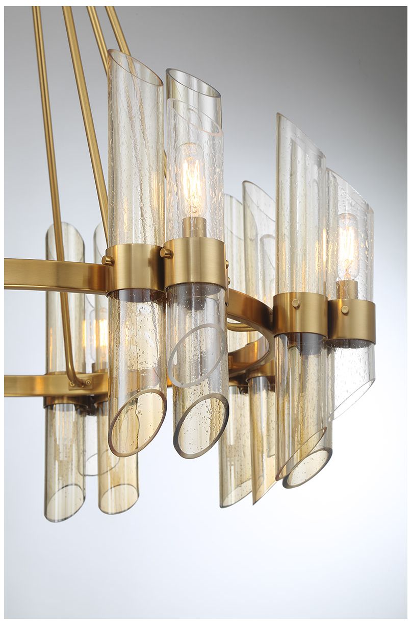 Image 6 Biltmore 8-Light Chandelier in Warm Brass more views