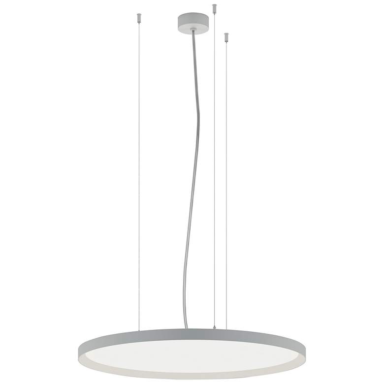 Image 1 Bina 24 inch Round Direct/Indirect Light White Pendant