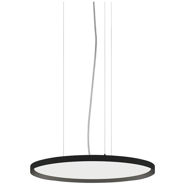 Image 1 Bina 24" Round Direct Light Black Pendant