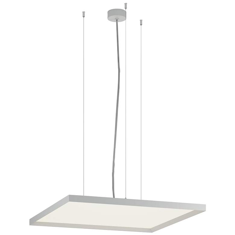 Image 1 Bina 24" Square Direct/Indirect Light White Pendant