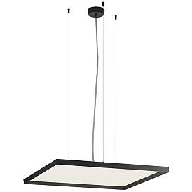 Image1 of Bina 24" Square Direct Light Black Pendant