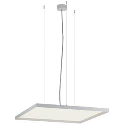 Bina - LED Pendant Square - White - Direct and Indirect Light Output