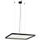 Bina - Square Pendant - Direct-Indirect Light - 32" - Black Finish
