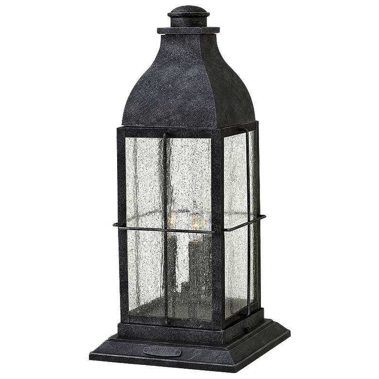 Image 1 Bingham 21 1/4 inch High Graystone 3 Watts Outdoor Post Light