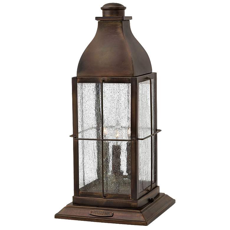 Image 1 Bingham 21 1/4 inch High Sienna 3 Watts Outdoor Post Light