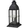 2_Bingham 21 1/4"H Graystone 3-Light LED Outdoor Pier Light more views
