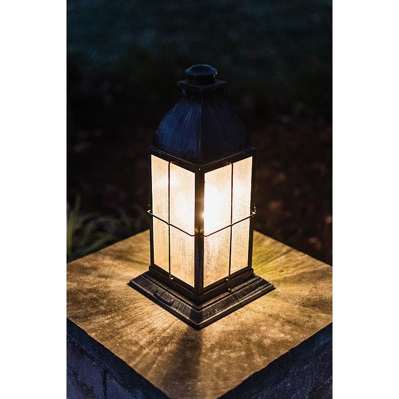 Image 3 Bingham 21 1/4"H Graystone 3-Light LED Outdoor Pier Light more views