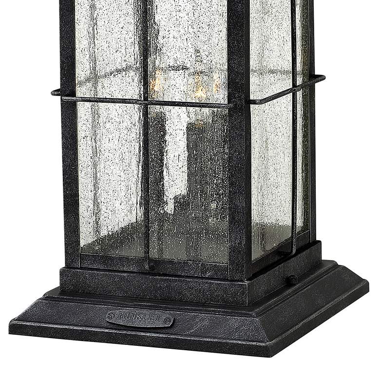 Image 7 Bingham 21 1/4"H Graystone 3-Light LED Outdoor Pier Light more views