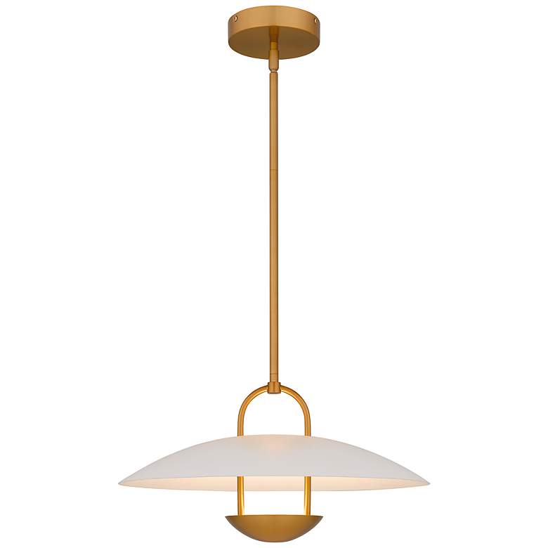 Image 1 Bingham Integrated LED Brushed Gold Pendant