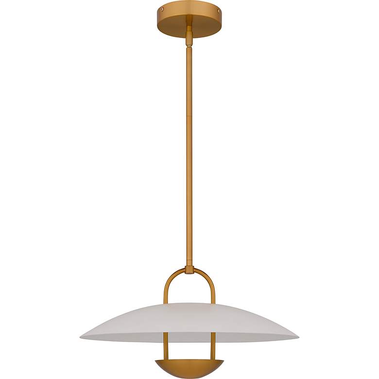 Image 2 Bingham Integrated LED Brushed Gold Pendant more views