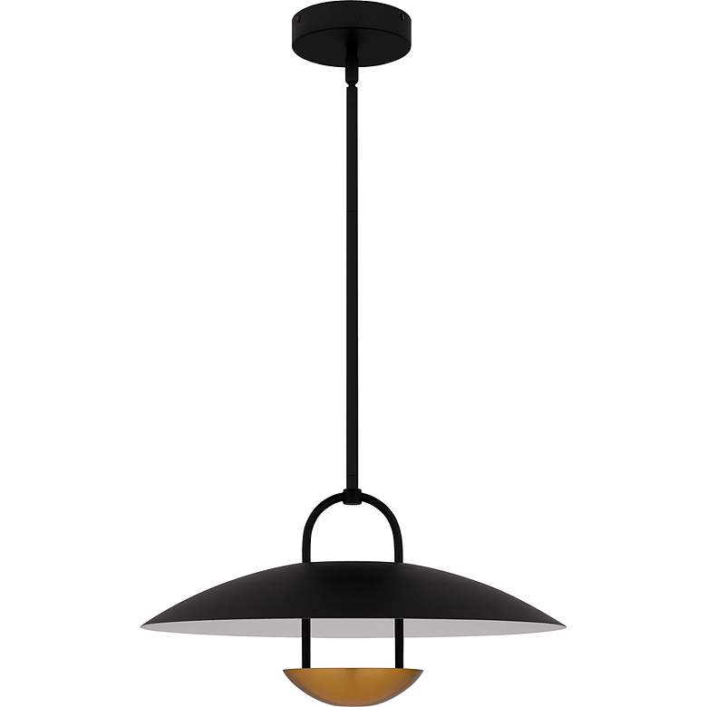 Image 2 Bingham Integrated LED Matte Black Pendant more views