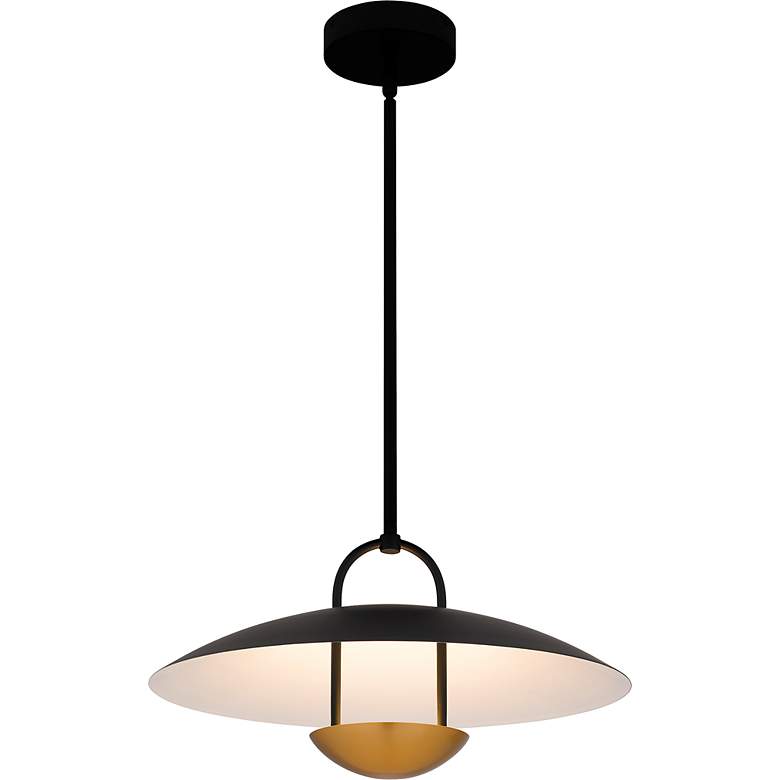 Image 4 Bingham Integrated LED Matte Black Pendant more views
