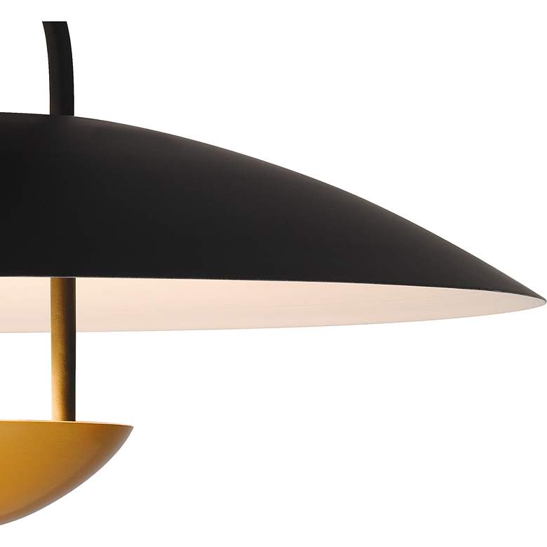 Image 5 Bingham Integrated LED Matte Black Semi-Flush Mount more views