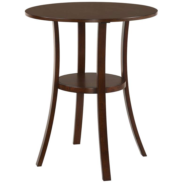 Image 4 Bingo Brown Expresso Cherry 3-Piece Counter Height Table Set more views