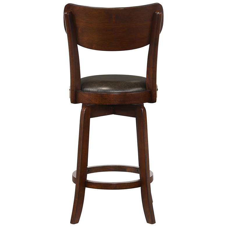 Image 6 Bingo Brown Expresso Cherry 3-Piece Counter Height Table Set more views