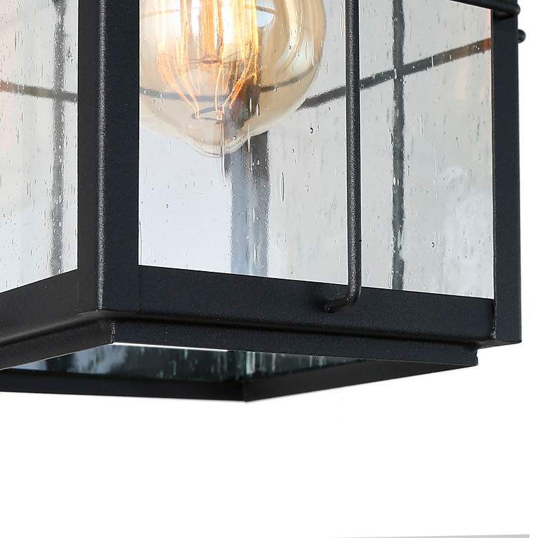 Image 2 Bioeasdera 11 1/2" High Frosted Black Outdoor Hanging Light more views