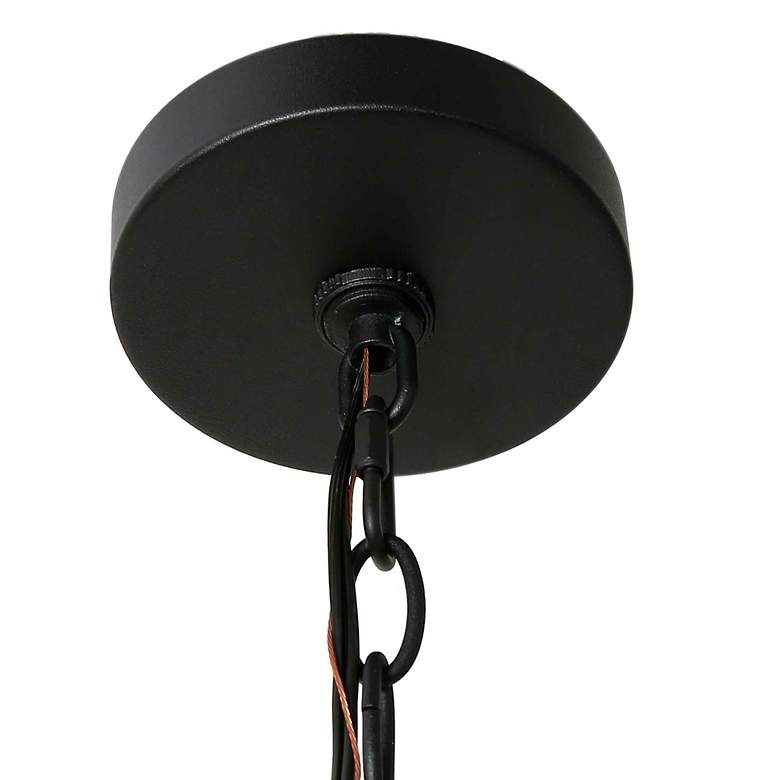 Image 4 Bioeasdera 11 1/2" High Frosted Black Outdoor Hanging Light more views