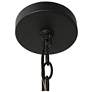 4_Bioeasdera 11 1/2" High Frosted Black Outdoor Hanging Light more views