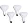 Bioluz 13 Watt BR40 Frosted LED Light Bulb 4-Pack