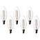 Bioluz 4.5 Watt LED Filament E12 Candelabra Bulb Pack of 6