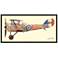 Biplane #1 48" Wide Dimensional Collage Framed Wall Art