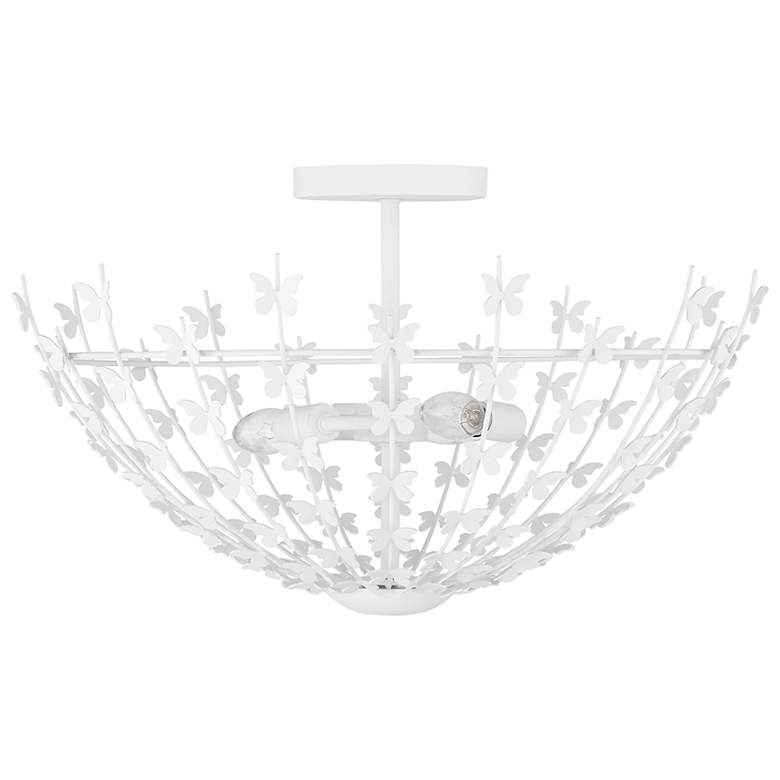 Image 2 Birch 3-Light Ceiling Light in Bisque White more views