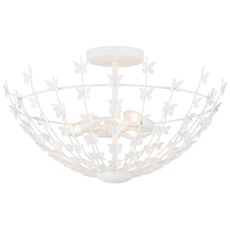 Image 3 Birch 3-Light Ceiling Light in Bisque White more views