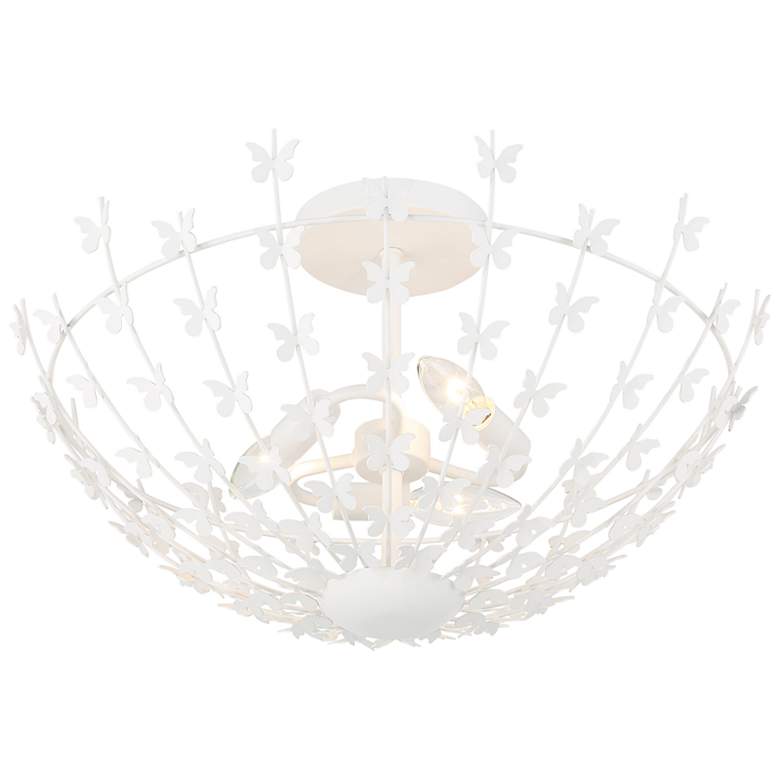 Image 4 Birch 3-Light Ceiling Light in Bisque White more views