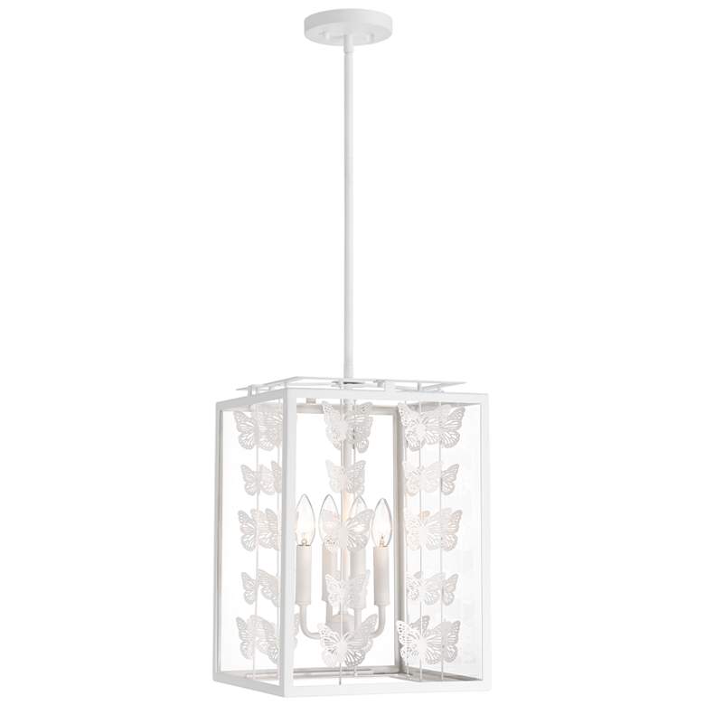 Image 1 Birch 4-Light Pendant in Bisque White