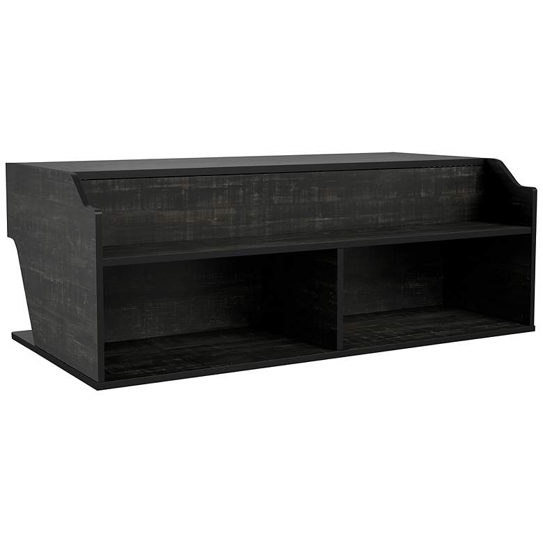 Image 2 Birch 44 1/2" Wide Reclaimed Black Oak Lift-Top Coffee Table