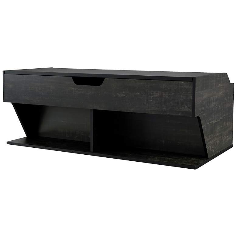 Image 6 Birch 44 1/2" Wide Reclaimed Black Oak Lift-Top Coffee Table more views