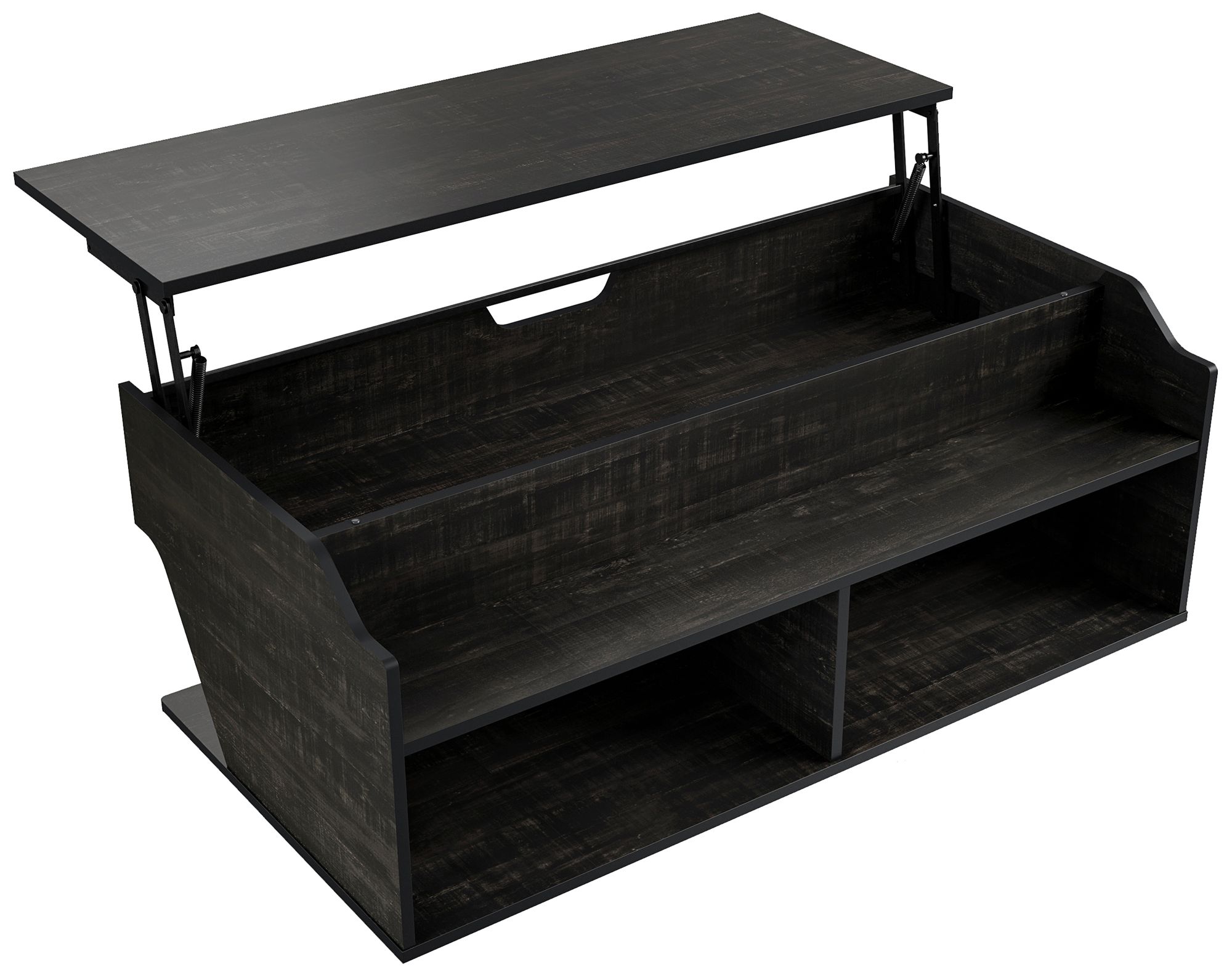 Birch 44 1/2" Wide Reclaimed Black Oak Lift-Top Coffee Table