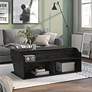 Birch 44 1/2" Wide Reclaimed Black Oak Lift-Top Coffee Table