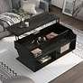Birch 44 1/2" Wide Reclaimed Black Oak Lift-Top Coffee Table