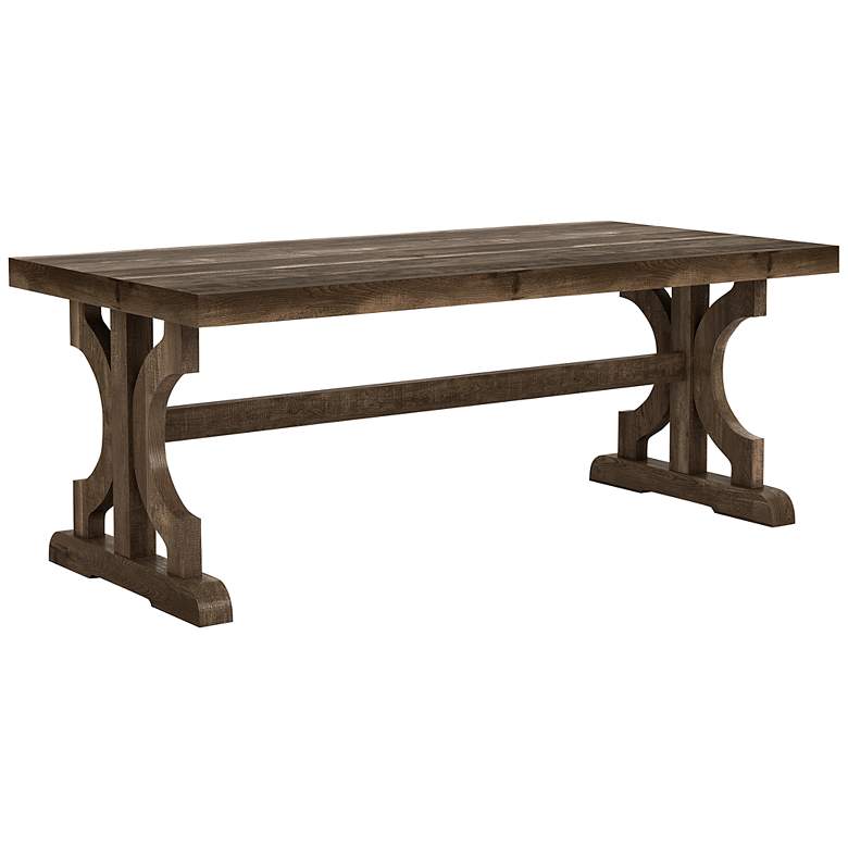 Image 2 Birch 47 1/4" Wide Reclaimed Oak Rectangle Coffee Table