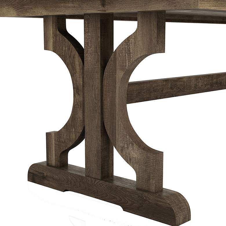 Image 4 Birch 47 1/4" Wide Reclaimed Oak Rectangle Coffee Table more views