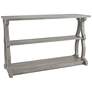 2_Birch 47 1/4" Wide Vintage Gray Oak 2-Shelf Console Table