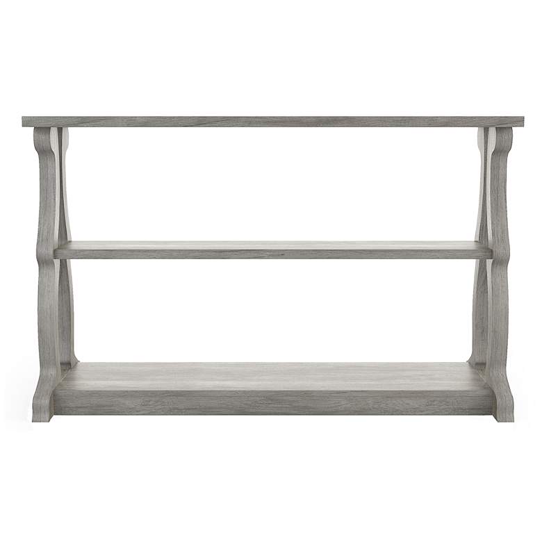 Image 3 Birch 47 1/4" Wide Vintage Gray Oak 2-Shelf Console Table more views