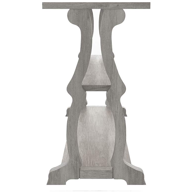 Image 4 Birch 47 1/4" Wide Vintage Gray Oak 2-Shelf Console Table more views
