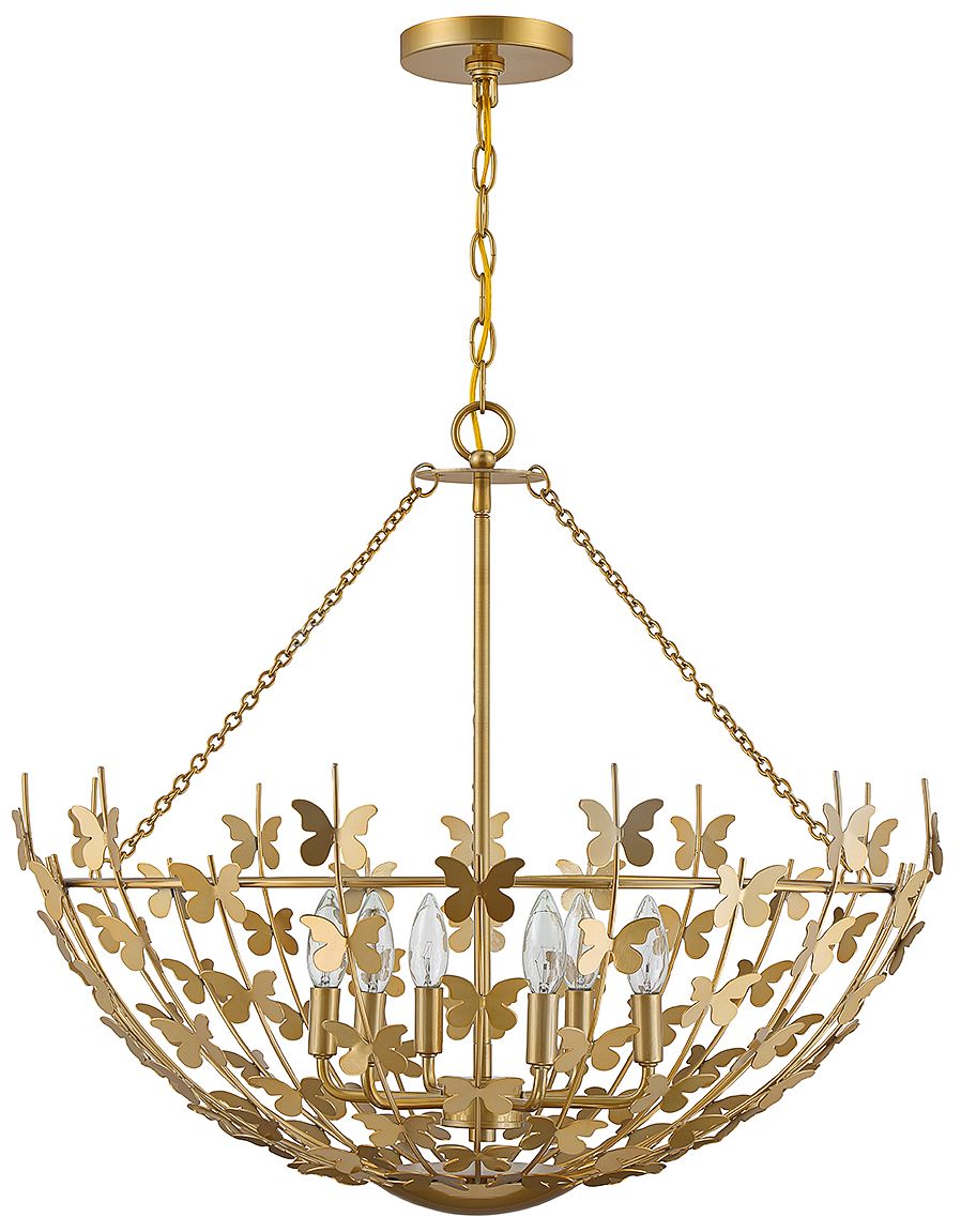 Image 4 Birch 6-Light Pendant in Burnished Brass more views