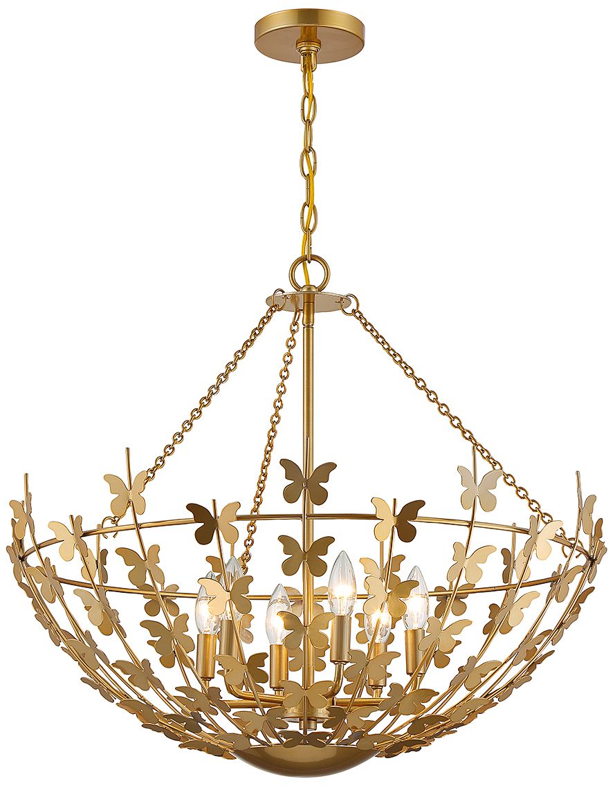 Image 5 Birch 6-Light Pendant in Burnished Brass more views