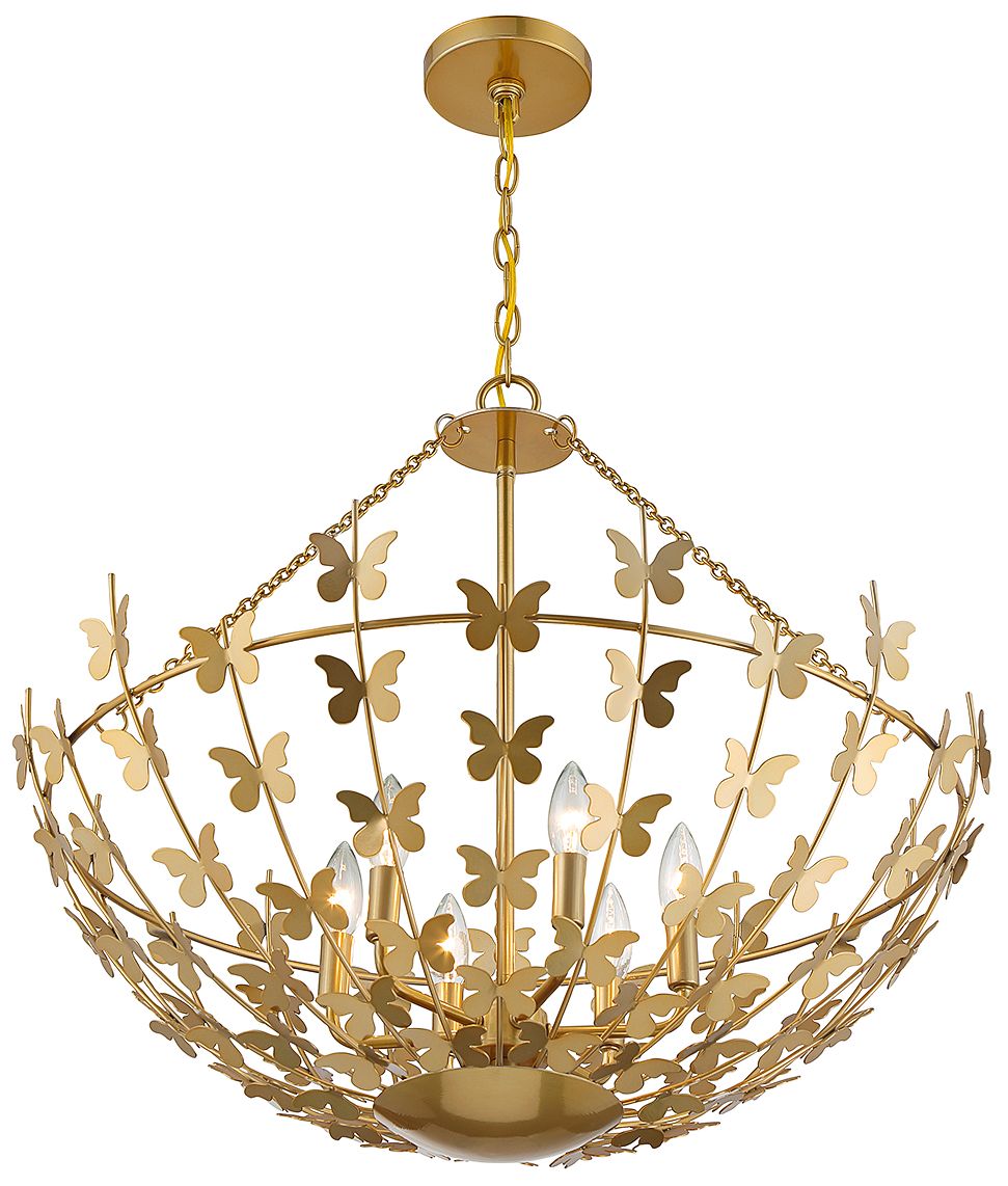 Image 6 Birch 6-Light Pendant in Burnished Brass more views