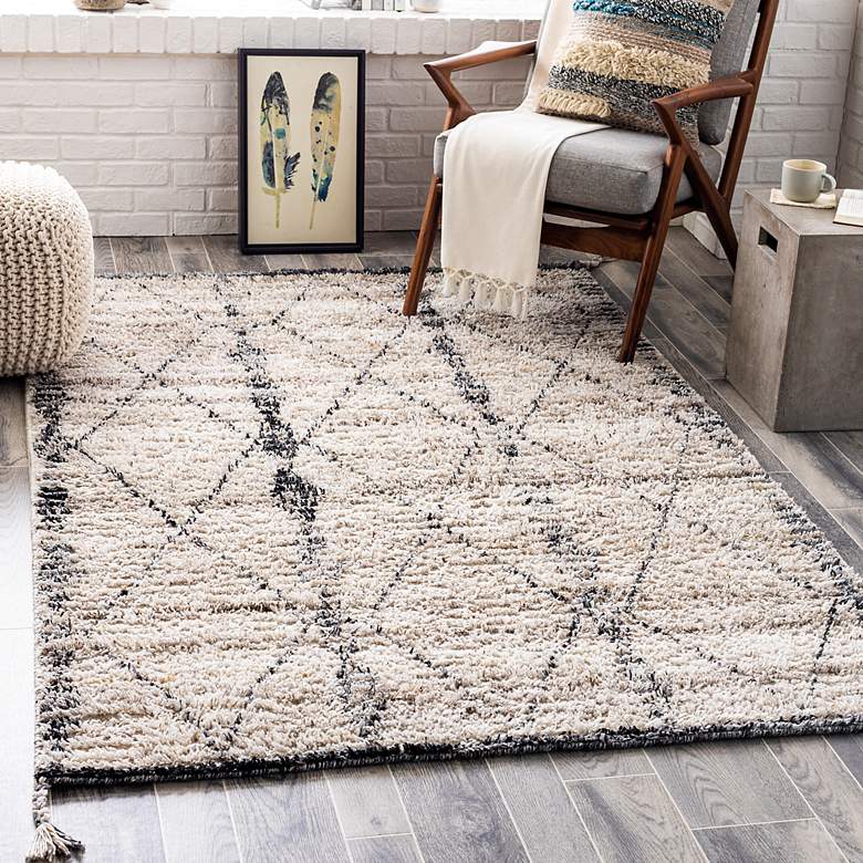Image 1 Birch BHC-2302 5'x7'6" Khaki Gray Indoor/Outdoor Area Rug