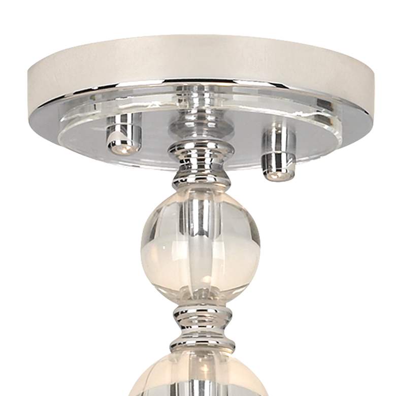 Image 2 Birch Blonde 16" Wide Crystal Accent Semi-Flush Ceiling Light more views
